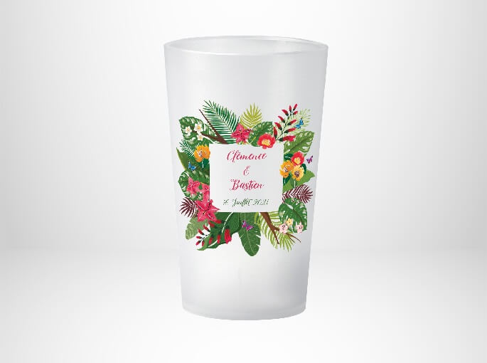 Mariage Cadre Fleurs Tropicales