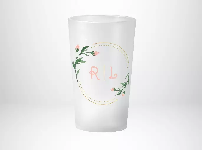 Mariage Initiales Tulipes