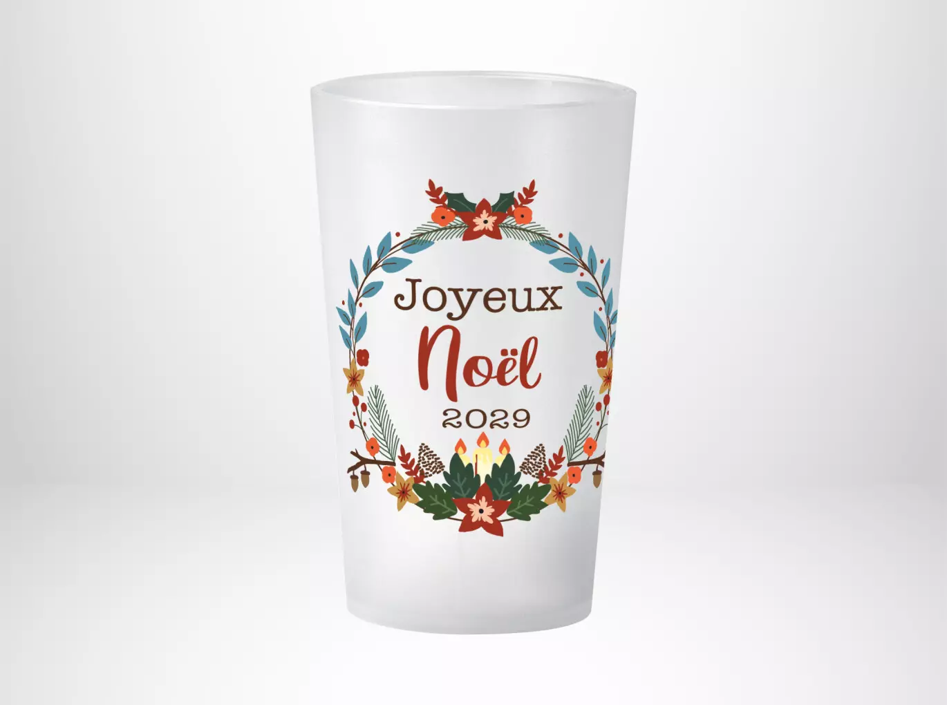 Noël couronne hiver