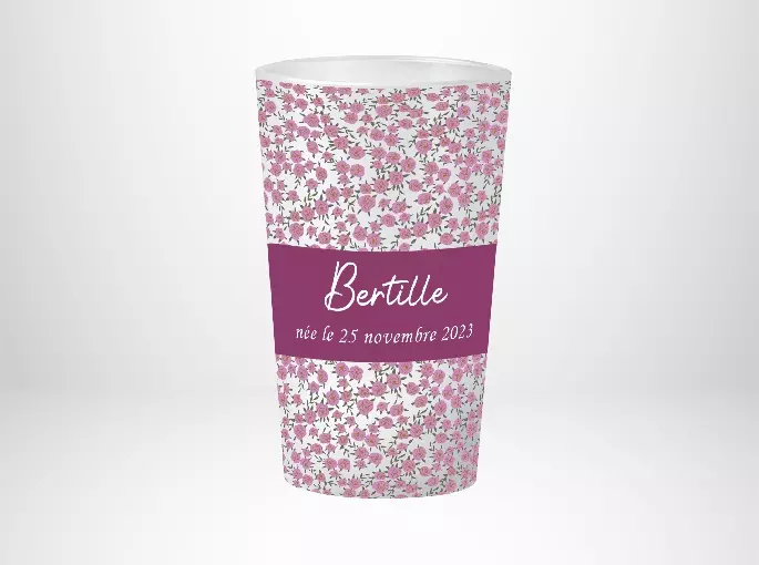 Naissance fleurs roses