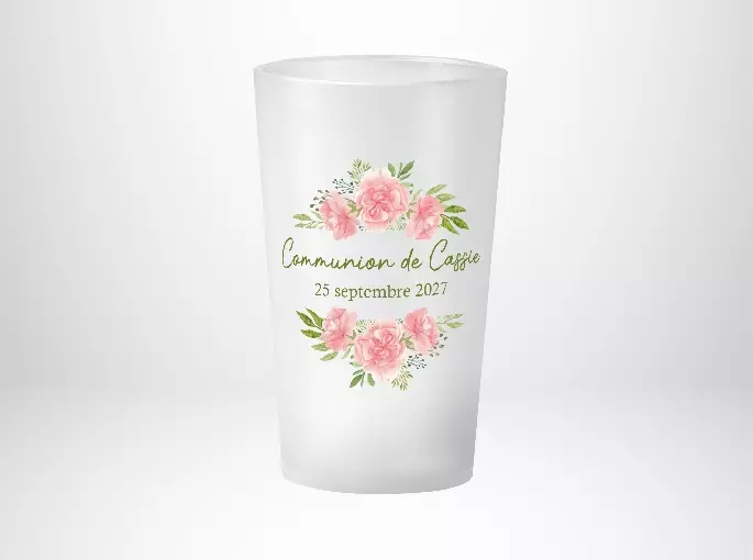 Communion Fleurs Aquarelle