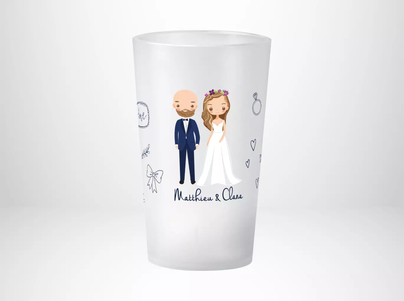 Mariage Personnages Bleu