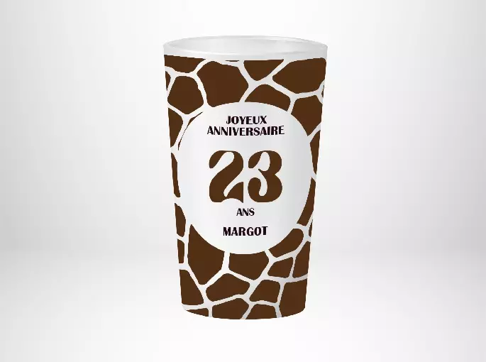 Anniversaire Imprimé Girafe