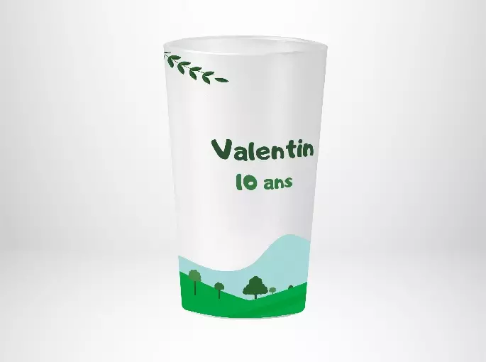 Anniversaire Tracteur Vert