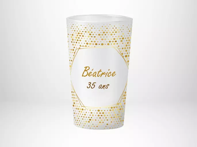 Anniversaire Paillettes Or