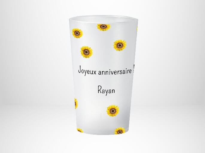 Anniversaire Motif Tournesol