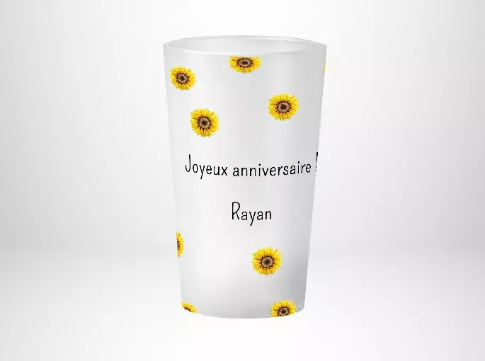 Anniversaire Motif Tournesol