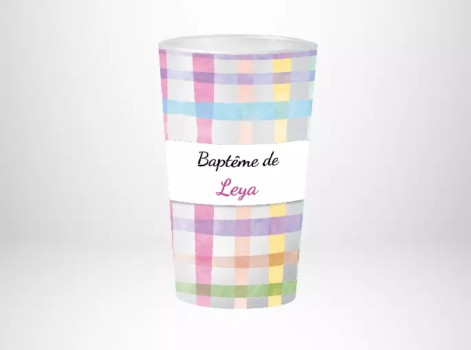 Baptême Motif Vichy