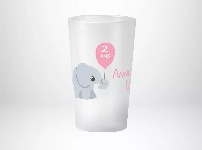 Anniversaire Elephant Rose