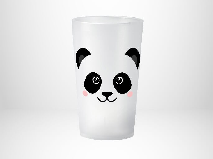 Gobelet / Verre Enfant Personnalisé - Panda Pour ajouter le prénomC