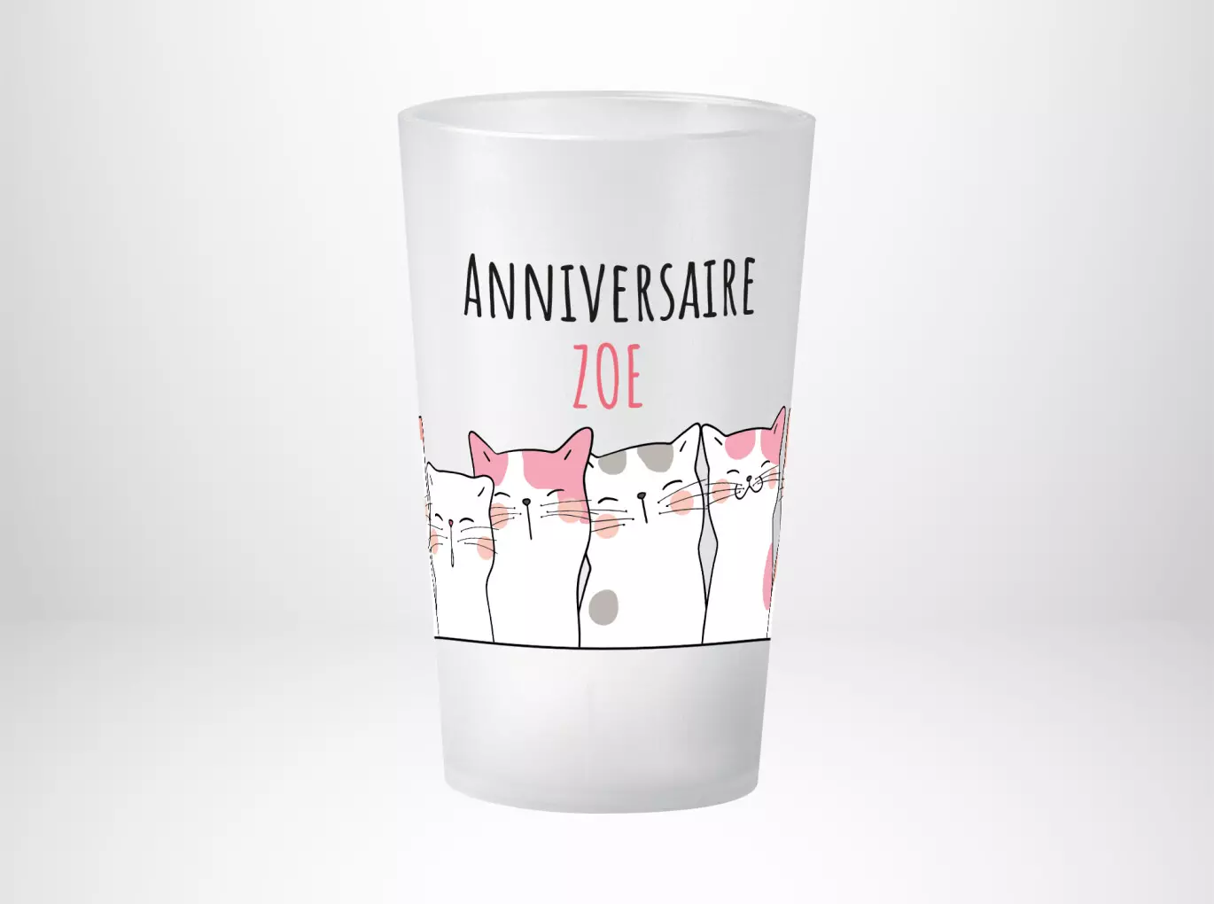 Anniversaire Chat Rose