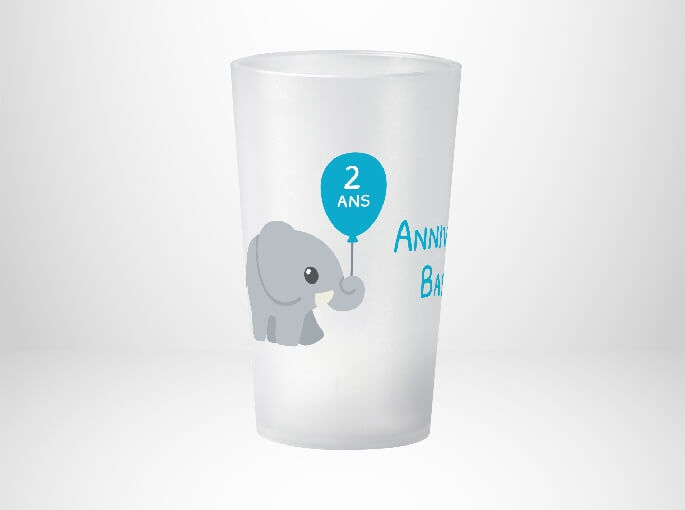 Anniversaire Eléphant Bleu