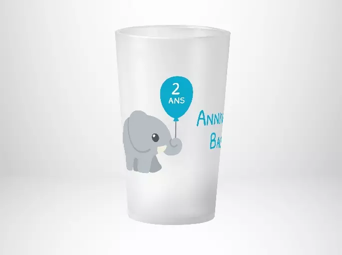 Anniversaire Eléphant Bleu