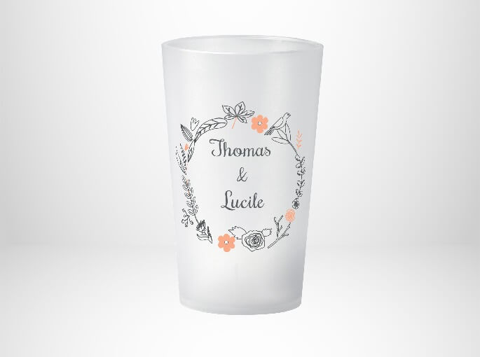 Mariage Couronne de Fleurs Saumon