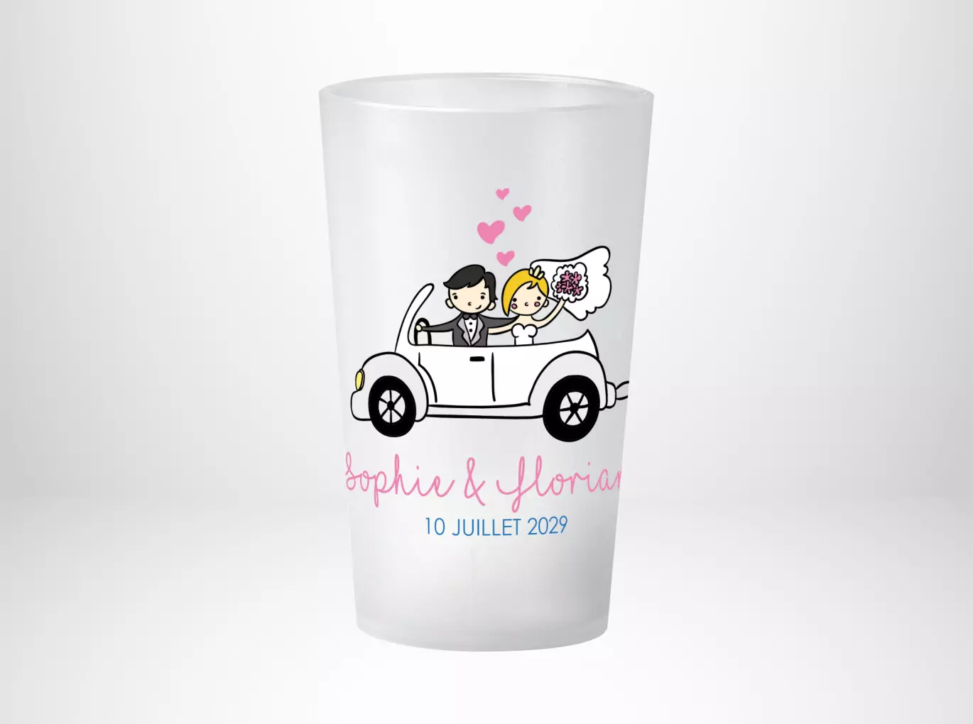 Mariage Voiture Personnages