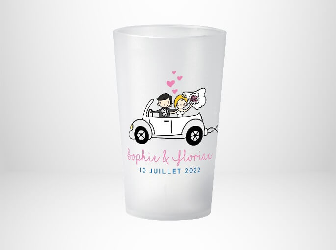 Mariage Voiture Personnages
