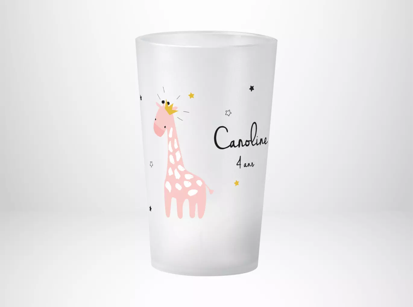 Anniversaire Girafe Rose