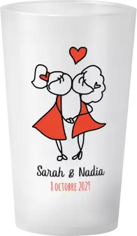 gobelet Mariage Love is Love Personnages