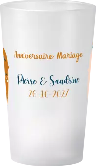 gobelet Mariage Anniversaire Oiseaux