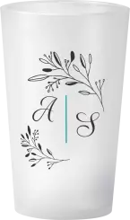 gobelet Mariage Initiales Florales Chic