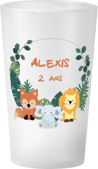 gobelet Anniversaire Couronne Jungle