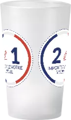 gobelet Recto et verso multicolore