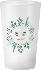 gobelet Mariage Initiales Végétales