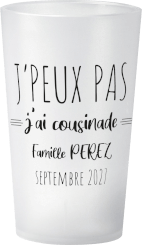 gobelet J'peux pas, j'ai cousinade