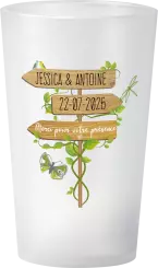 gobelet Mariage Panneau Végétal