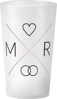 gobelet Mariage Initiales Croix