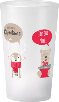 gobelet Noël Frise Animaux