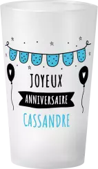 gobelet Anniversaire Guirlande Bleu Photo