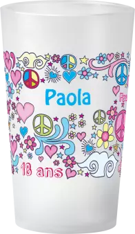 gobelet Anniversaire Hippie