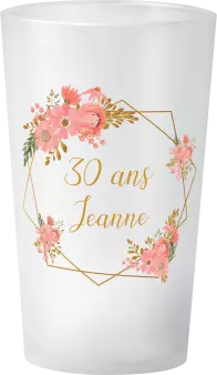 gobelet Anniversaire Couronne Rose