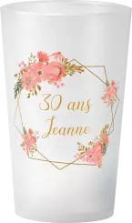 gobelet Anniversaire couronne rose