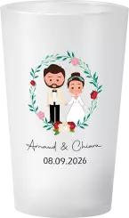gobelet Mariage Couronne & Personnages