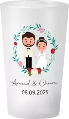 gobelet Mariage Couronne & Personnages