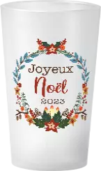 gobelet Noël couronne hiver