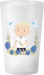 gobelet Communion garcon bleu