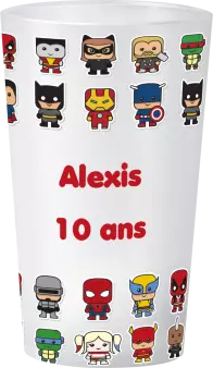 gobelet Anniversaire Super Heros