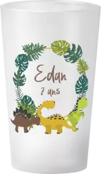gobelet Anniversaire Feuilles & Dinosaures