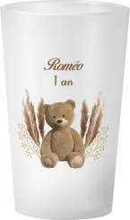 gobelet Anniversaire photo ourson