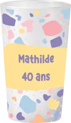 gobelet Anniversaire Terrazzo
