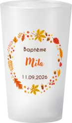gobelet Bapteme Automne Renard