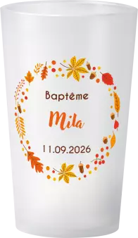 gobelet Bapteme Automne Renard