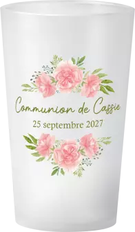 gobelet Communion Fleurs Aquarelle