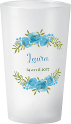gobelet Naissance aquarelle bleu