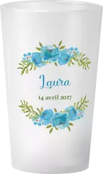 gobelet Naissance aquarelle bleu