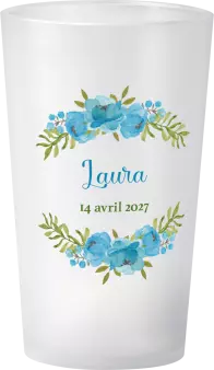 gobelet Naissance Aquarelle Bleu