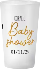 gobelet Baby Shower Or Noir